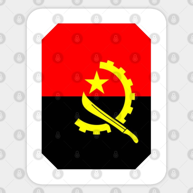 Angola Flag Sticker by Art Enthusiast